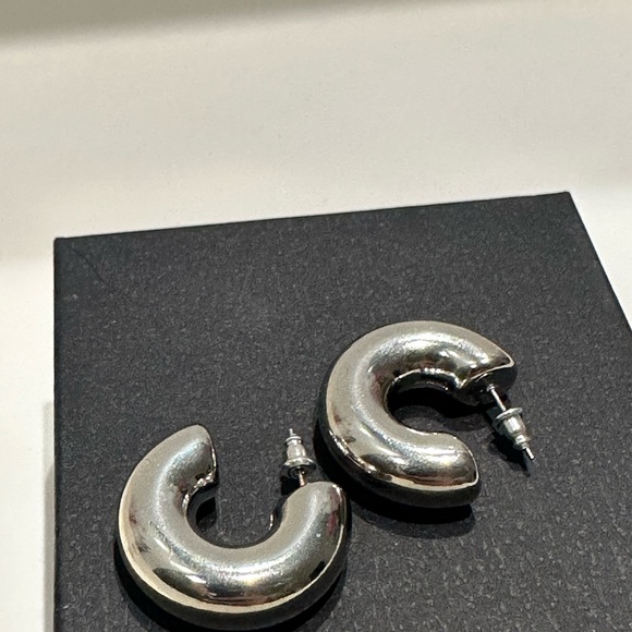 Stainless Silver Hoops - Picture 8 of 8